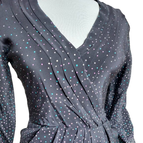 Yumi Kim Black Polka Dot Midi Dress - Picture 2 of 9